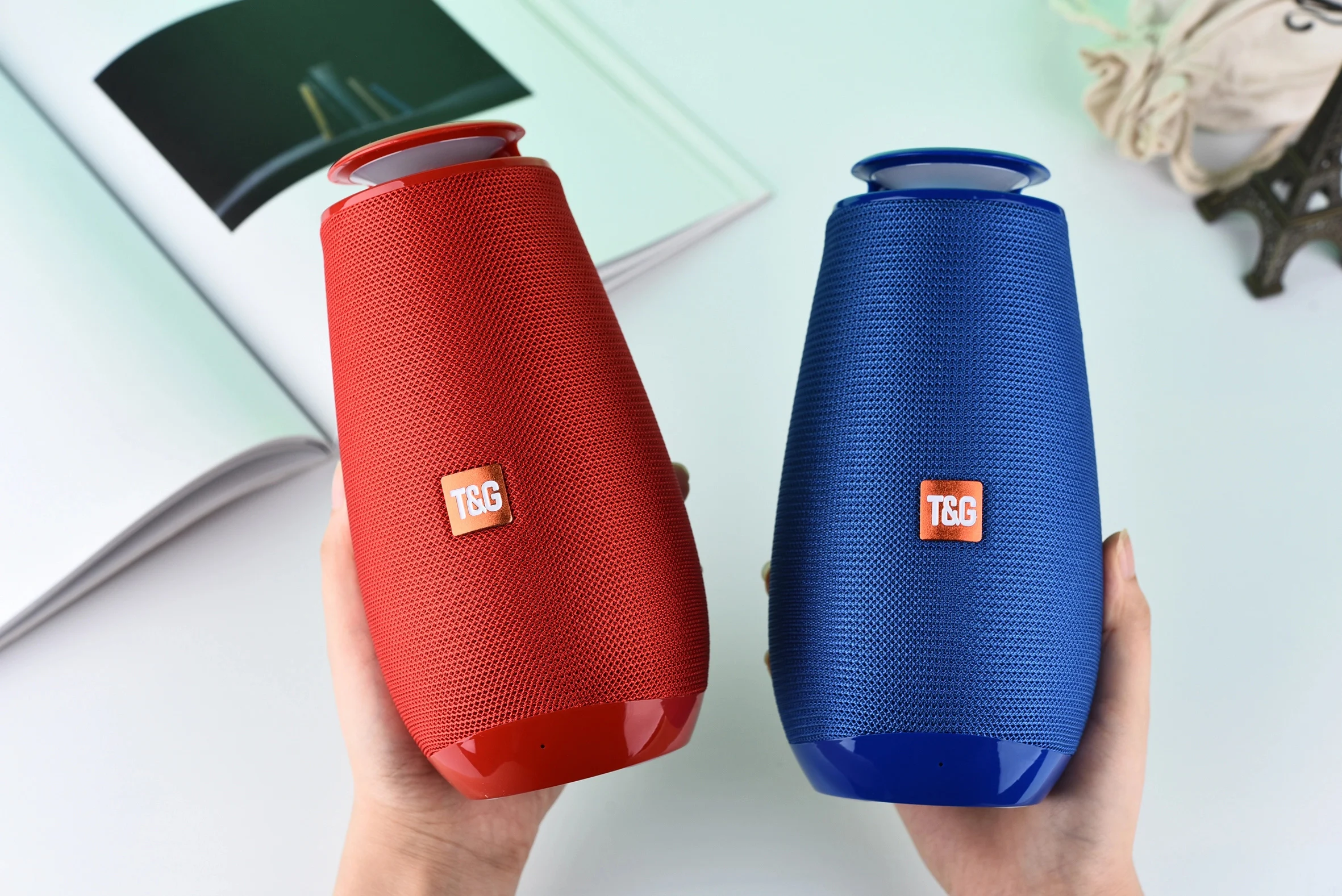 Светодиодный динамик TG портативный беспроводной с поддержкой TF-карты FM-радио AUX