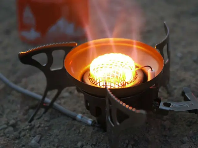 Портативная ветрозащитная газовая кемпинговая печь Инфракрасная для кемпинга