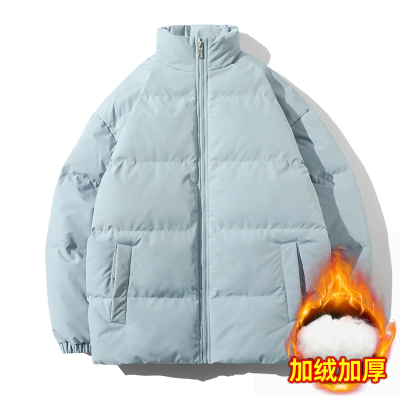 Winter Jacket Men Parkas Thicken Warm Coat Mens Stand Collar Jackets Bubble Color Women Parka Coat Fashion New Streetwear 6Xl