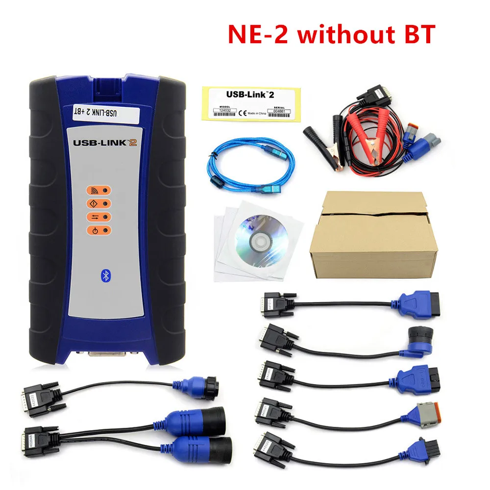 ne-2 no bluetooth USB Bluetooth дизельный грузовик диагностический инструмент 125032 связывающий грузовик NEXIQED V9.6.0.2 лучше, чем DPA5 - Цвет: ne-2 no bluetooth