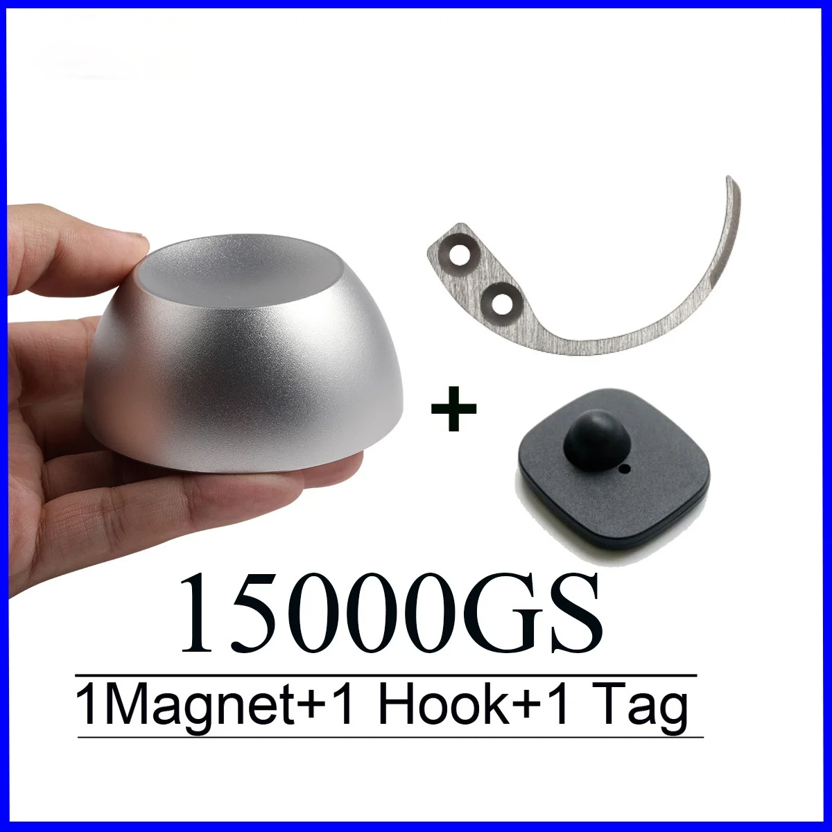 

Golf Magnetic Detacher 15000GS Universal Tag Remover Magnet+1 Key Detacher Hook Tag+1 Alarms RF8.2Mhz System EAS