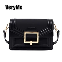VeryMe 2020 Lady Shoulder Messenger Bag Luxury Designer Handbags Women Simple Flap Square Bag For Female Retro Sac De Luxe Femme