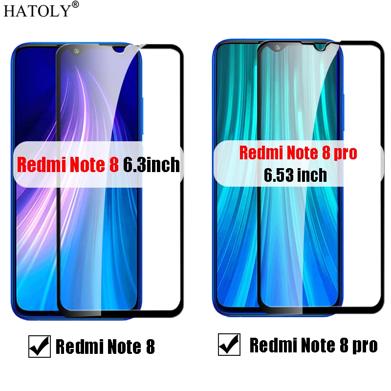 2pcs full glue cover glass for xiaomi redmi note 9s 8 t pro 8t tempered glass screen protector for redmi note 8 phone glass film free global shipping