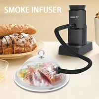 Portable Food Smoking Gun Fumigation Machine for Herbs Spices Smoke Infuser Cooking Tool BBQ Cuisine Steak Salmon Accessories