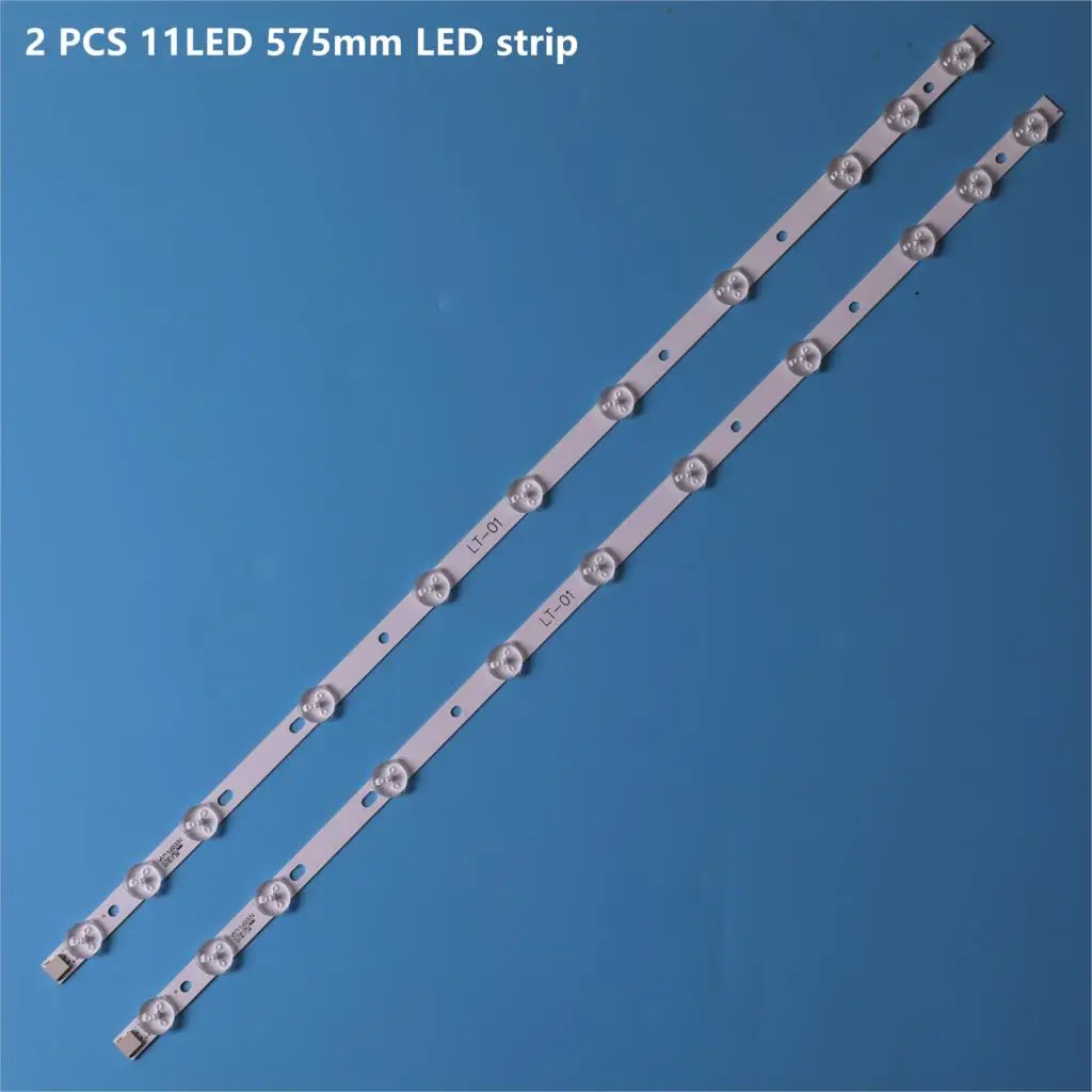 

2pcs x 32 inch LED Backlight Strip Replacement for VESTEL 32D1334DB VES315WNDL-01 VES315WNDS-2D-R02 VES315WNDA-01 11-LEDs 574mm