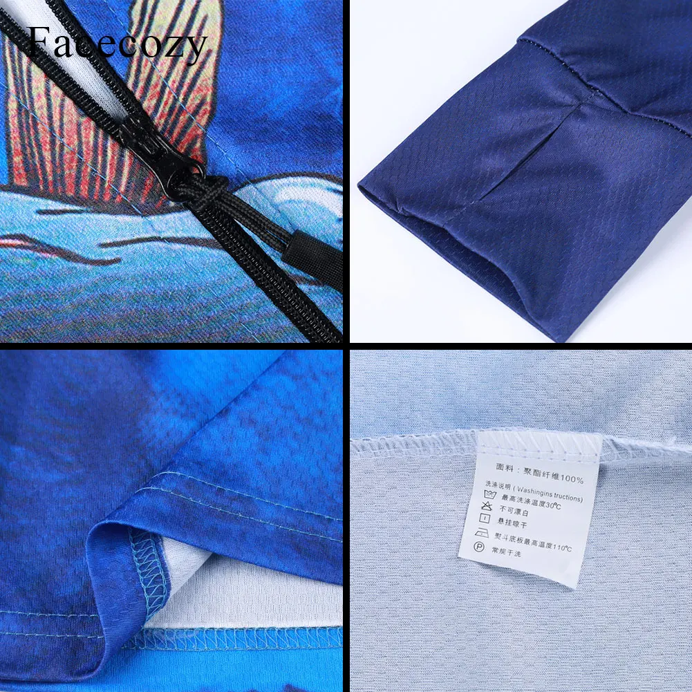 Мужская дышащая быстросохнущая куртка Faceoczy тонкая спортивная на молнии с