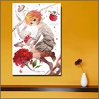 Аниме Эмма обещанного Neverland Yakusoku без Neverland стены холст картина, печатный плакат для детской комнаты дома украшения искусства