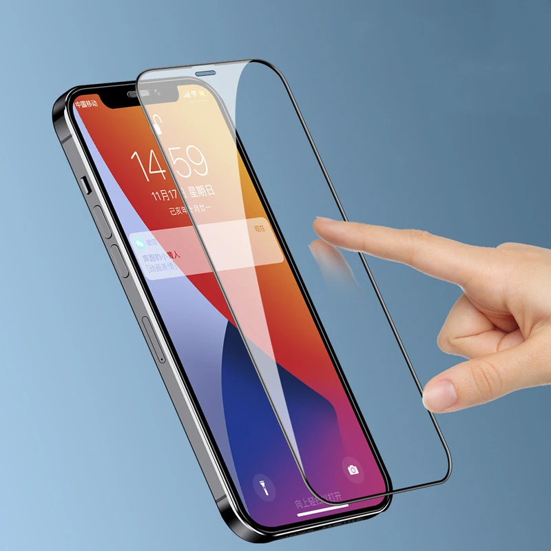 Оптовая продажа закаленное стекло для iPhone 12 Pro Max 11 XR XS полное покрытие Защита