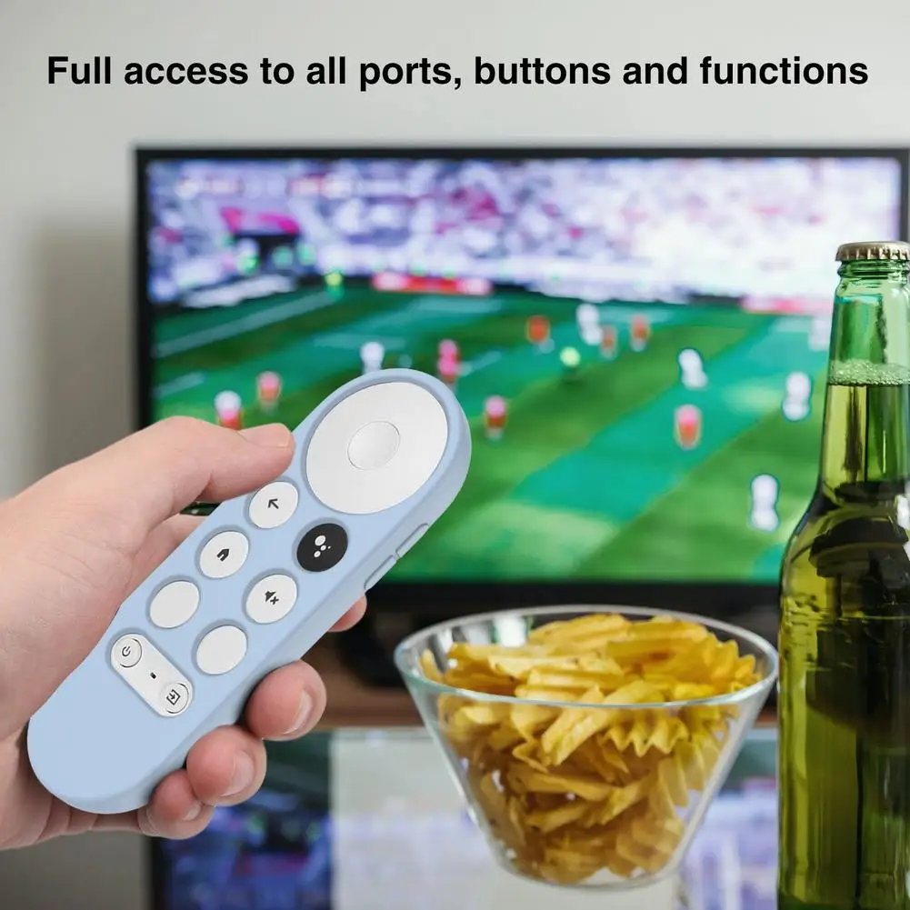 

Silica Gel Dustproof Shock-resistant Remote Control Cover for Google Chromecast 2020 voice remote control #WO