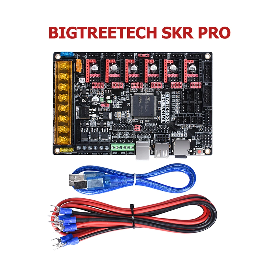 BIGTREETECH SKR PRO 32 бит плата управления 32 бит части 3d принтера Поддержка ESP01S wifi TMC2208 TMC2130 SPI MKS GEN L RAMPS 1,4