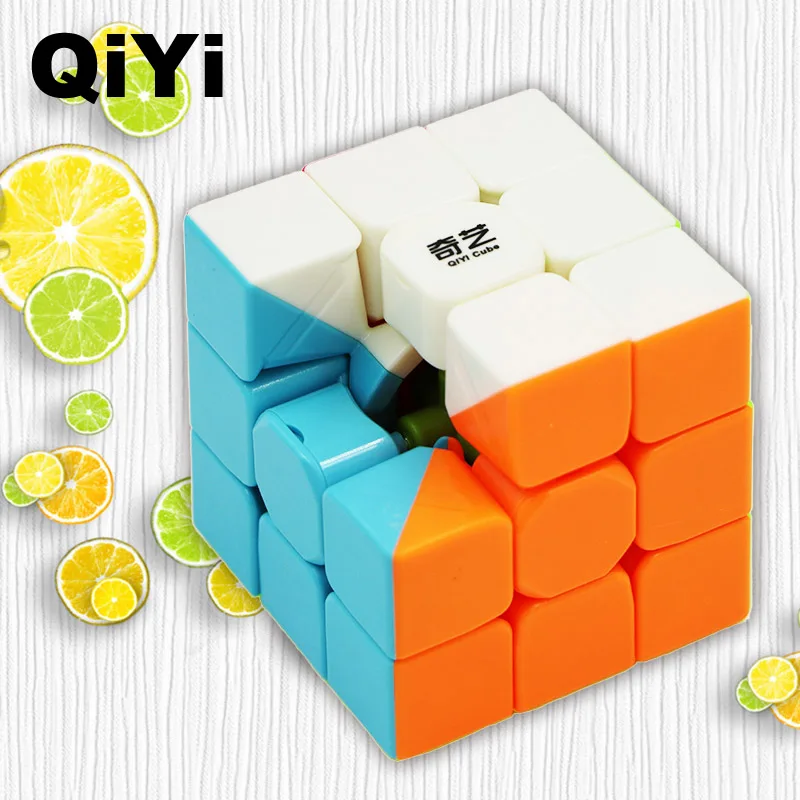 QIYI Cubo m&aacute;gico 2x2x2 3x3x3 4x4x4x4 Cubo m&aacute;gico calcoman&iacute;as profesionales y brillante de Color s&oacute;lido rompecabezas Speed Cubo juguetes para los ni&ntilde;os-4