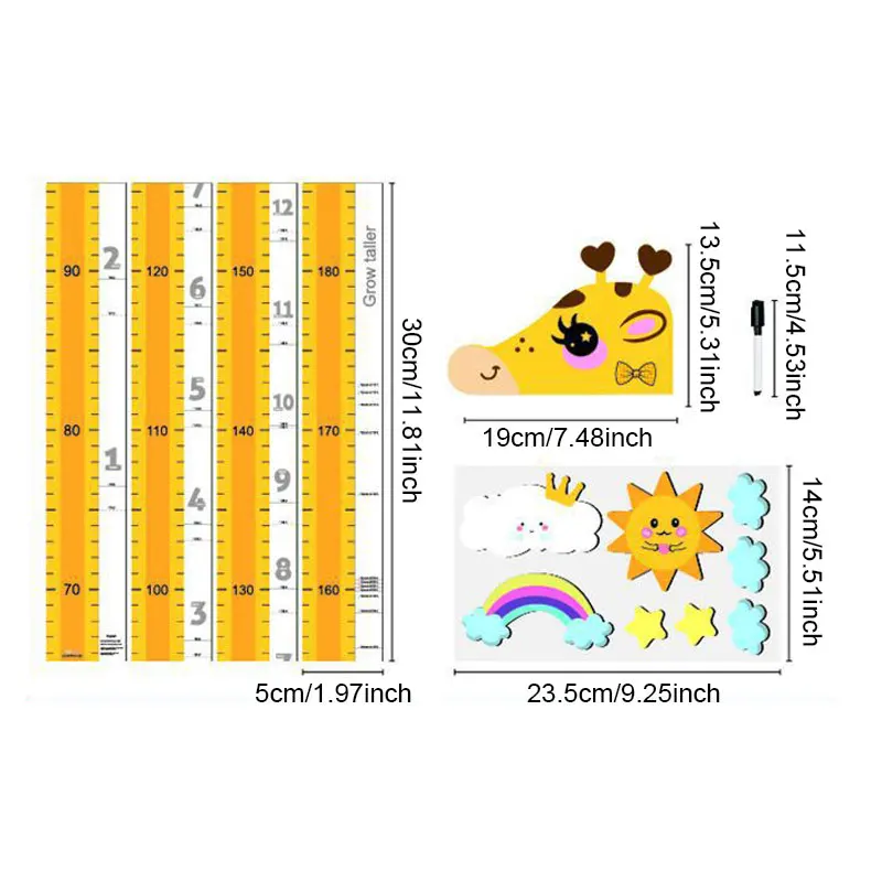 Съемная настенная наклейка декор детской комнаты магнитные Мультяшные животные