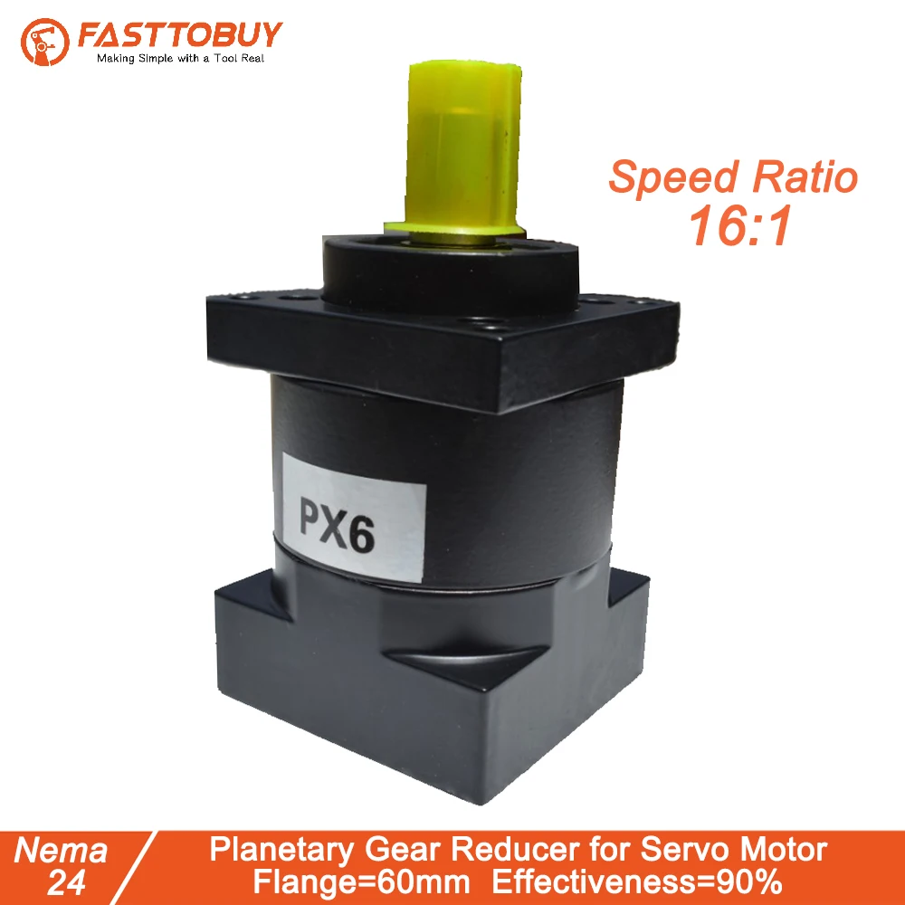 Коэффициент скорости 16:1 Планетарный редуктор фланец редуктора 60 мм для NEMA24