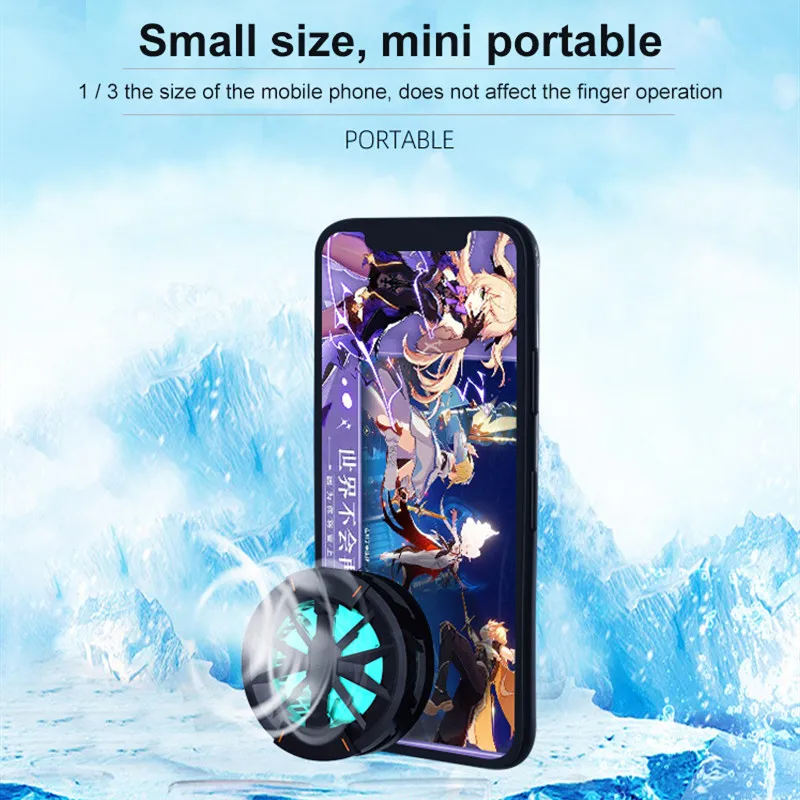 

X6 USB Portable Universal Magnetic Semiconductor Mobile Phone Cooler Gaming Cooling Fan Radiator Temperature For Gaming/Use Phon