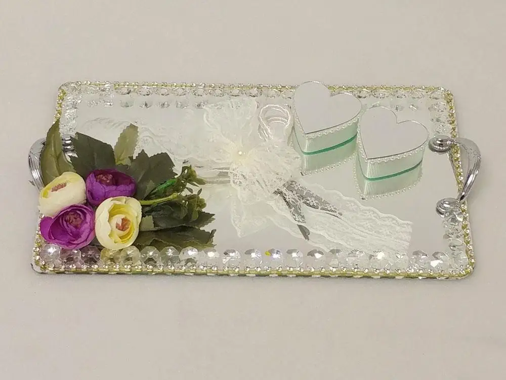 

Crystal Square Ring Tray