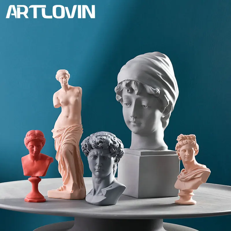 Новинка 2020 европейская Статуэтка из смолы Дэвид венерина эскизные персонажи