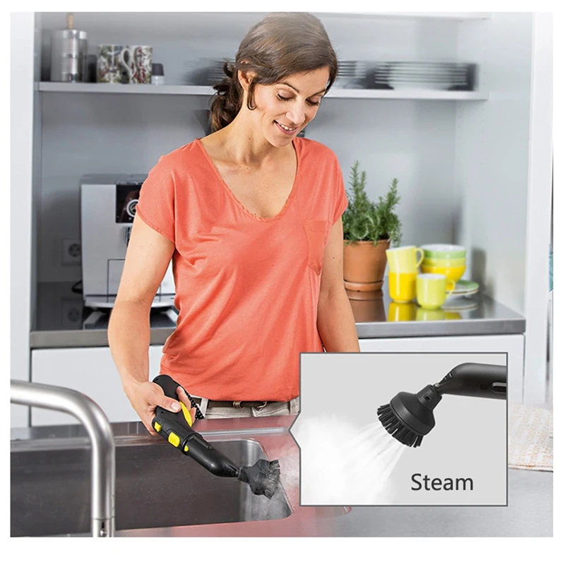 

Round Brush Muli-Purpose Universal Steam Cleaning Grinding Steam Mop Cloth for Karcher SC1 SC2 SC3 SC5 Vacuum Cleaner