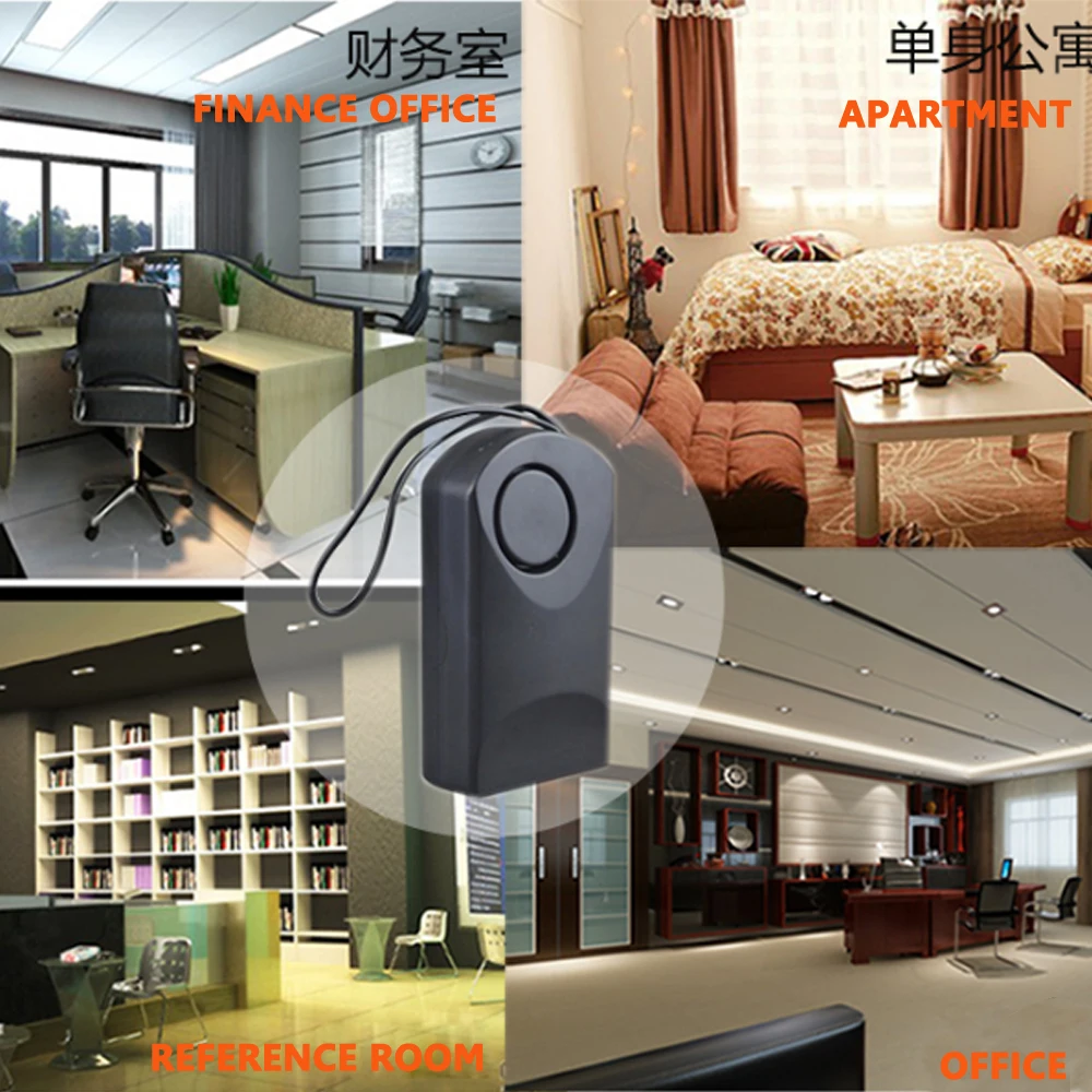 

Portable Door Sensor Alarm Door Handle Alarm Door Handle Touch Alarm 120 dB Anti-theft Scaring Security Hotel Safety Siren