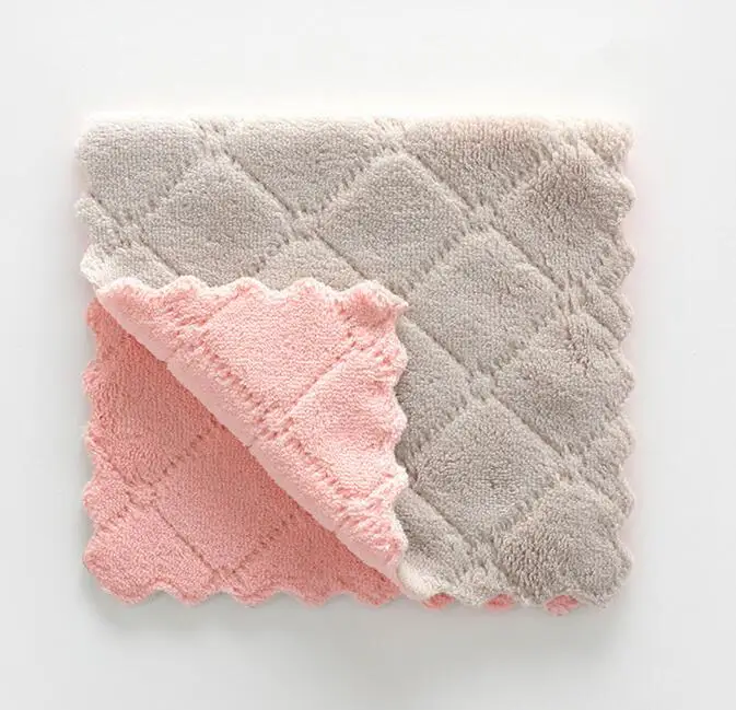 pink gray 1 шт. супер абсорбент микрофибра кухонное блюдо ткань высокая эффективность посуда домашнее полотенце для уборки кухонные инструменты Гаджеты - Цвет: pink gray