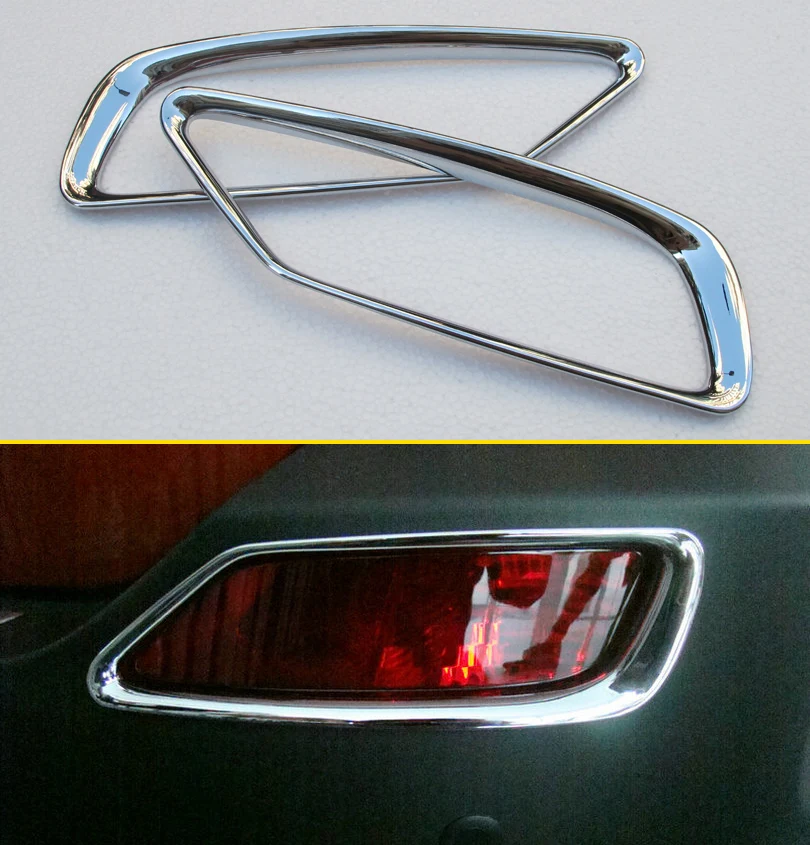 Хромированный задний бампер отражатель противотуманный светильник Накладка для