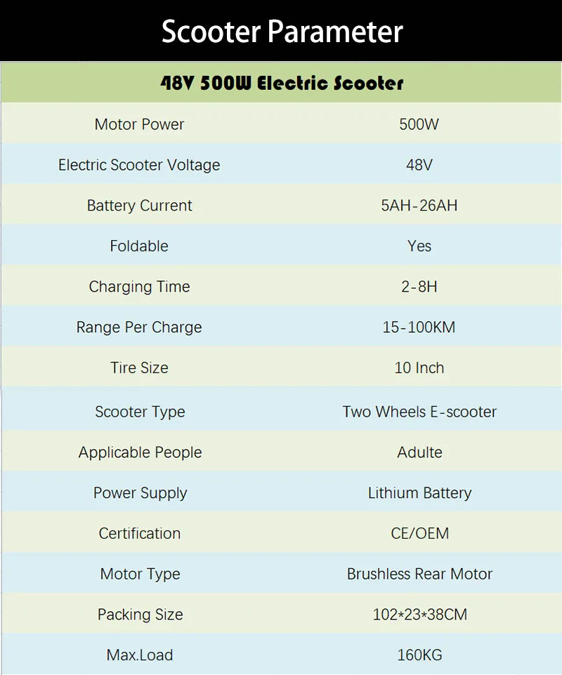 48V500W серебристый/черный Электрический Скутер Складной Escooter с литиевой батареей 10 дюймовые шины для взрослых Patinete Eletrico