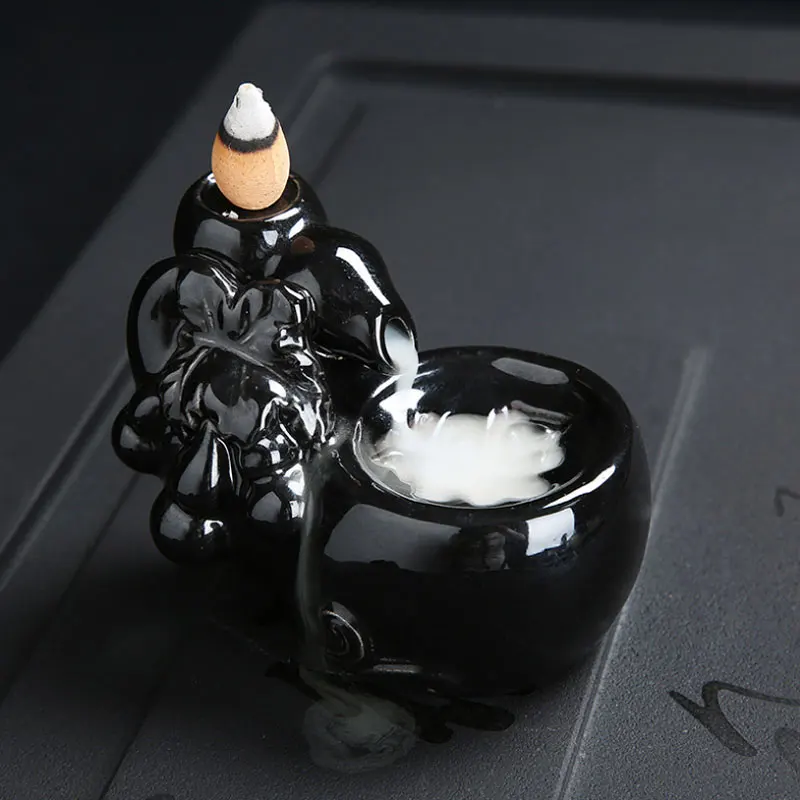 Ceramic Smoke Backflow Incense Burners Tower Incense Censer Base Creative Decoration Aromatherapy Supplies Home Decor jj0101 - Цвет: censer13