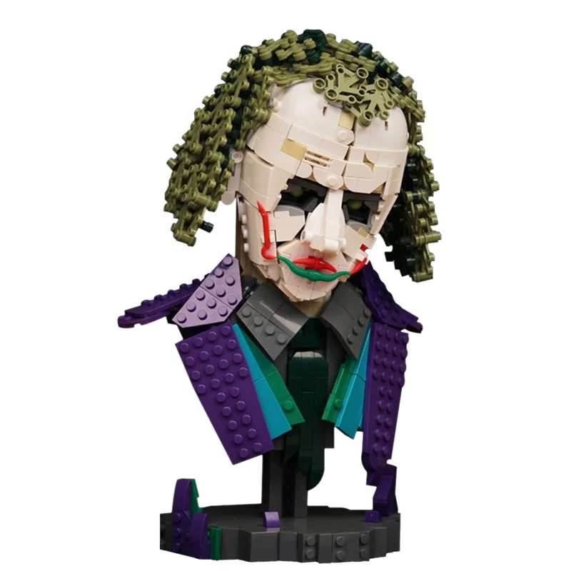 

Diy Joker Bust Joaquin-PhoenixING Building Blocks Bricks Collection Movie Creative Bust Model Toys Gifts For Children Kids