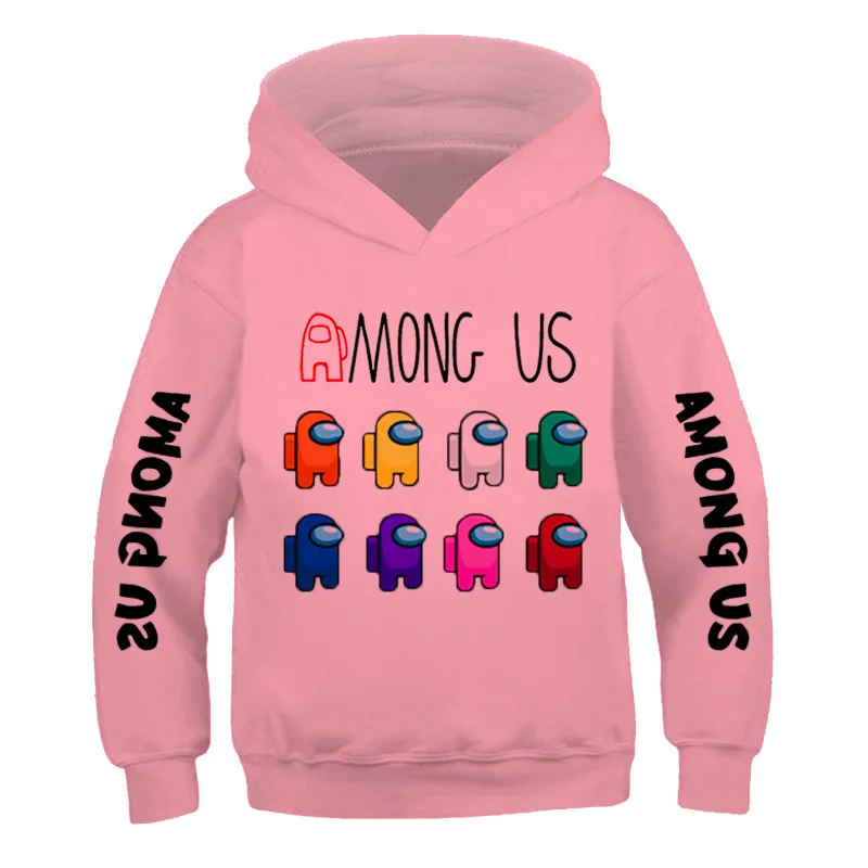 

2021 Among Us Hoodie boy Sweatshirt Long Sleeve girl Hoodie Unisex Streetwear Video Games Harajuku Clothes Sweatshirt hot sale