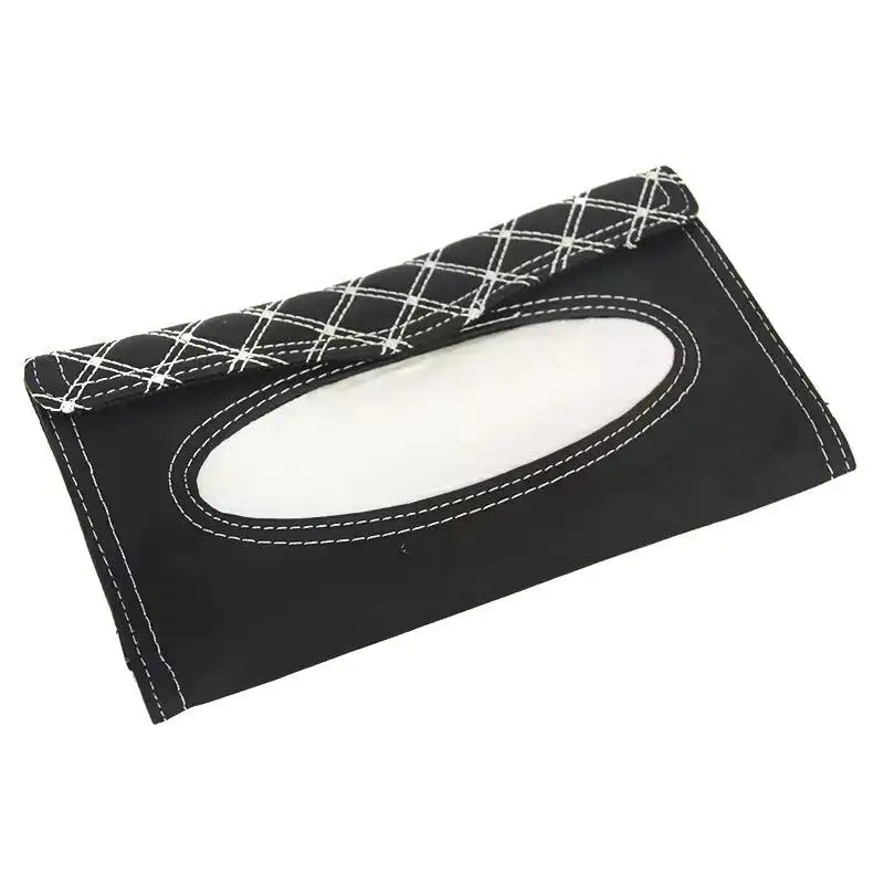 

Car Sunshade PU Leather Tissue Box Car Clip Paper Towel Napkin Sun Visor Tissue Box Accessories Car Decor Car Accessory