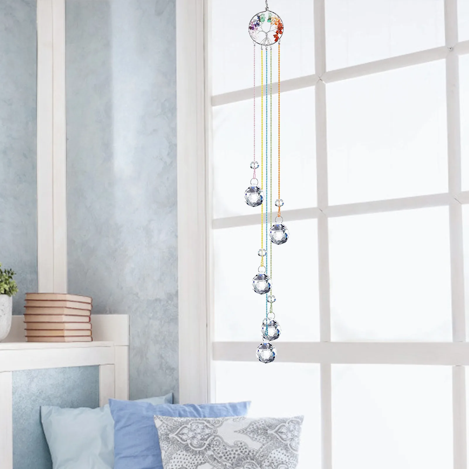 

DIY Crystal Suncatchers Chandelier Crystals Ball Prism Pendant Rainbow Maker Hanging Chakra Cascade Suncatcher for drop shipping