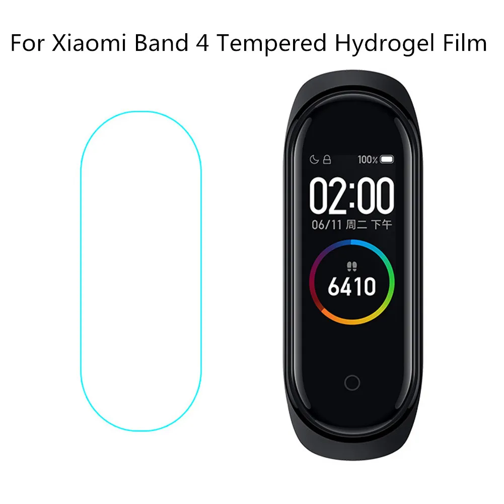 Водонепроницаемая Гидрогелевая Защитная пленка для Xiaomi Mi Band 4 защитная пленка полноэкранная проницаемая пленка HD Explosion