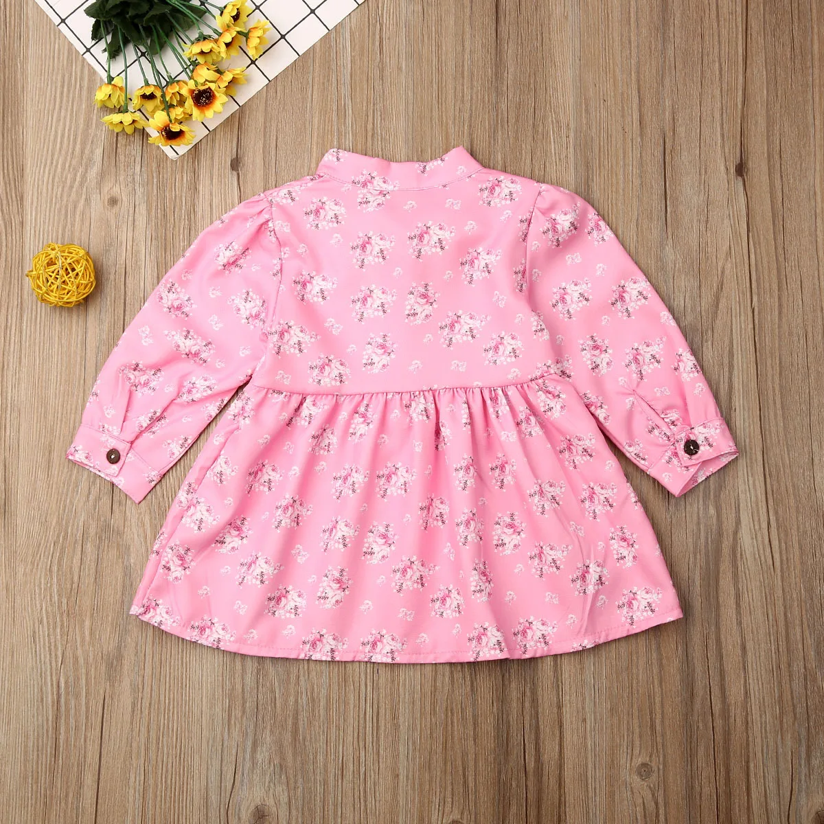 Maximum supplier CUTE Kids Baby Girls Floral Dress Long Sleeve Party Pageant Clothes |
