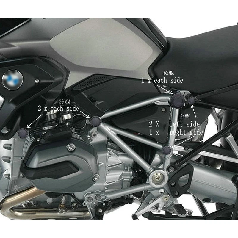 9 шт. крышки для рамы BMW R 1200GS R1200GS LC Adventure ADV 2014-2018 R1250GS 2019 3 цвета | Автомобили и
