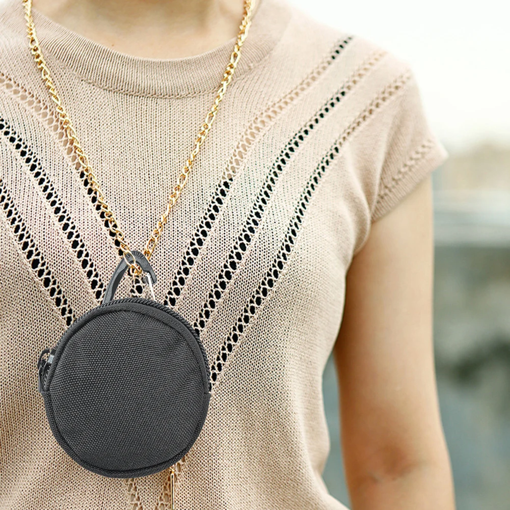 

Mini Round Coin Purse Key Holder Pouch Travelling Easy Carrying Portable Parts for Outdoors Hunting Shooting Camping
