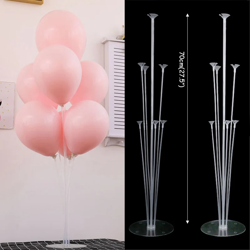 2 set 7tubes stand 7x трубки воздушный шар подставка для детского душа Держатель воздушных шаров Арка Свадебные украшения globos день рождения День Святого Валентина Декор - Цвет: 2 set 7tubes stand