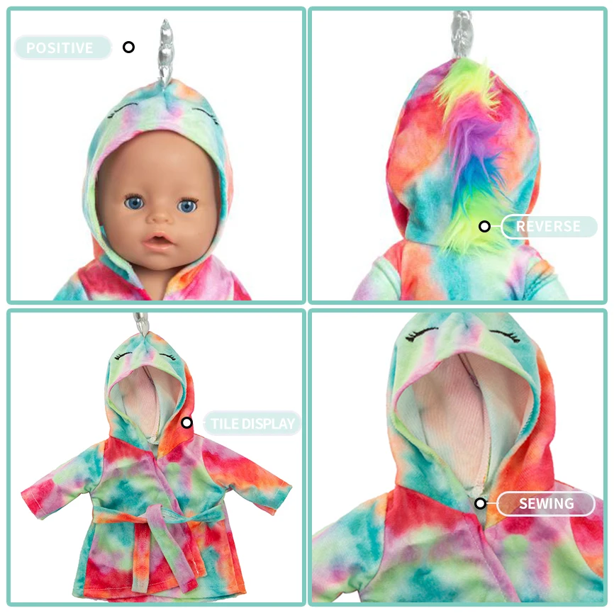 

New Pony Suit Fit 17 inch 43cm Doll Clothes Accessories For Baby Birthday Gift