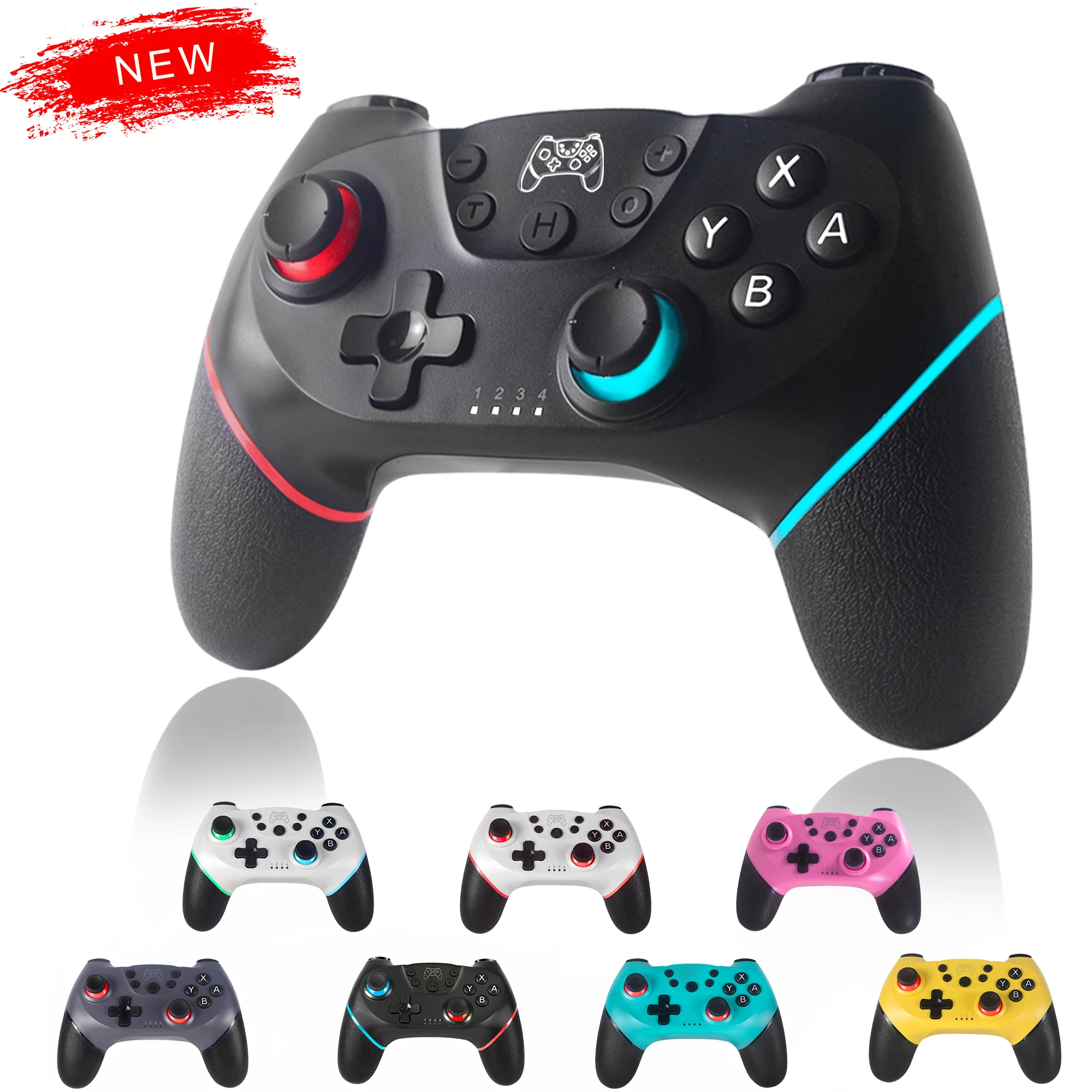 

2020 Bluetooth Pro Gamepad for N-Switch NS-Switch NS Switch Console Wireless Gamepad Video Game USB Joystick Controller Control