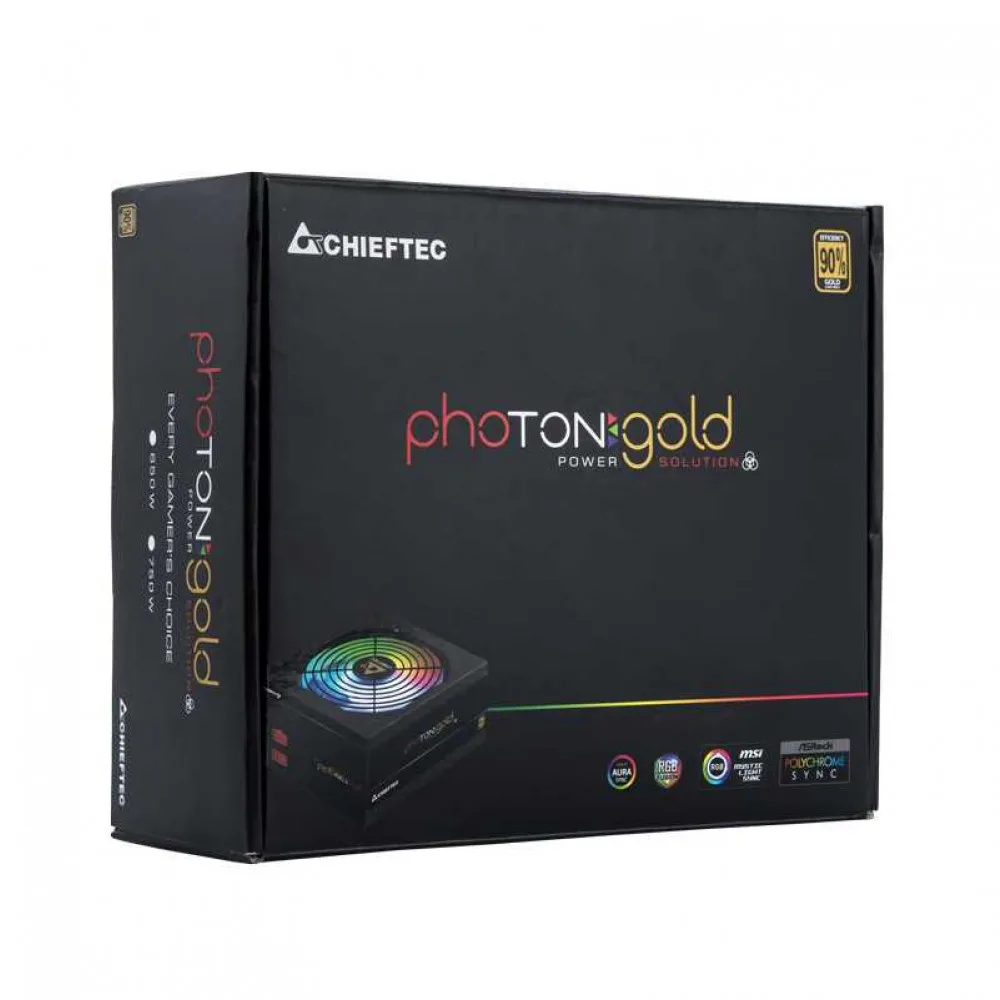Блок питания для компьютера Chieftec PSU Photon Gold GDP-750C-RGB 750 W 200 - 240 V 47 63 Hz 24 pin ATX