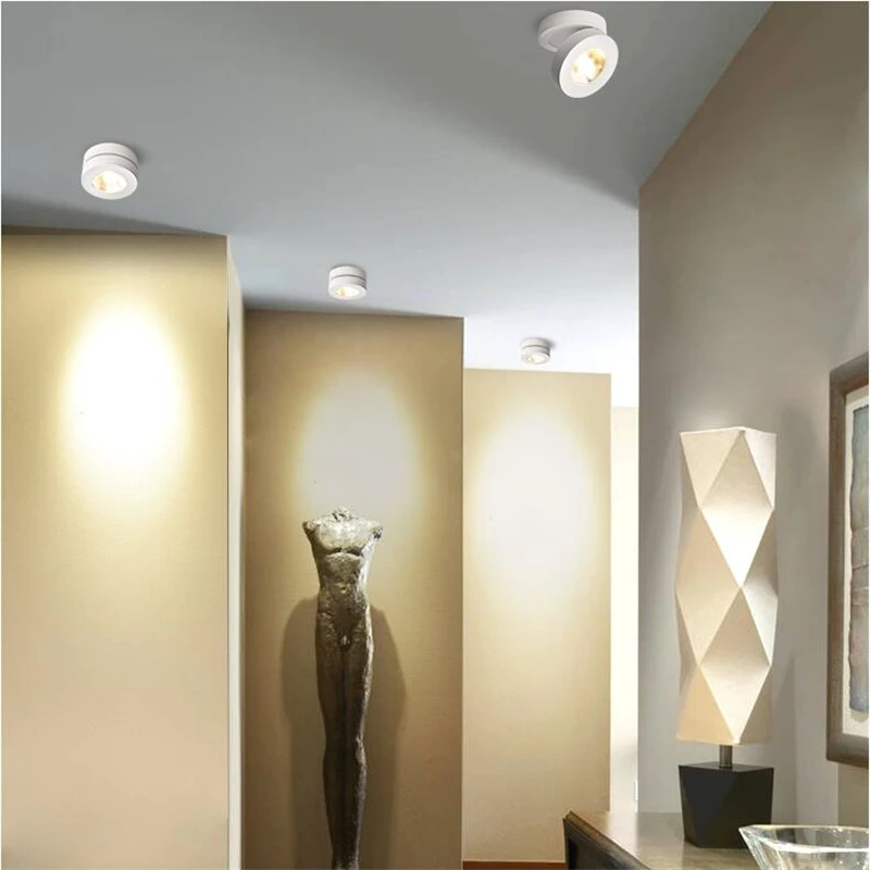 Поверхностного монтажа ультра-тонкий светодиодный Трек Светильник 5 Вт 7 10