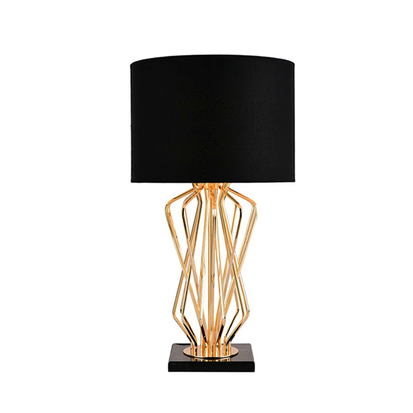 

Gold Metal Table Lamp Bedroom Bedside Decor Table Lights LED Desk Lights Luxurious Craft Table Lamp Series Lamparas De Mesa