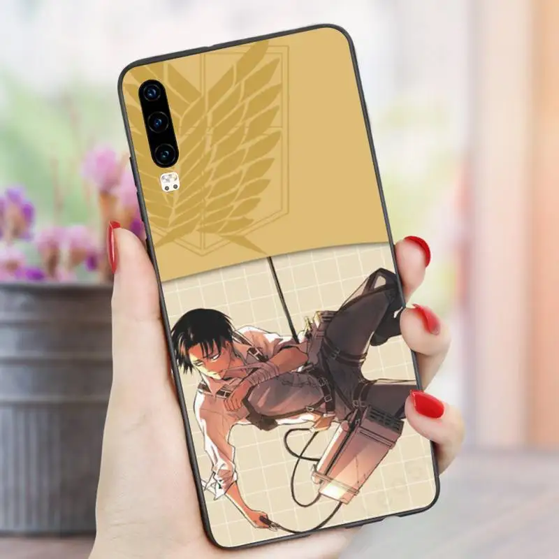 

Anime Japanese attack on Titan Phone Case For Huawei P9 P10 P20 P30 Pro Lite smart Mate 10 Lite 20 Y5 Y6 Y7 2018 2019