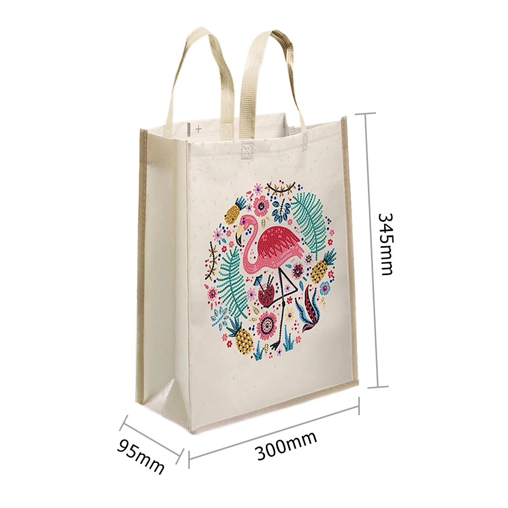 

DIY Animal Diamond Painting Shopping Tote Bags Mosaic Kit Rhinestone Drawing Picture Set Art Craft Shoulder Handbags