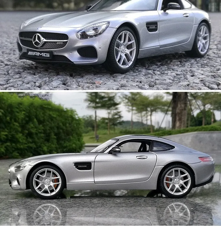 Масштаб 1:18 Merce-Bens AMG GT Модель игрушки для детей Рождественский подарок Прямая поставка сплав супер модель автомобиля Подлинная коллекция