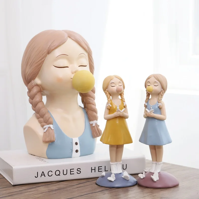 Скандинавская Фотографическая скульптура в виде зернистой смолы с головой