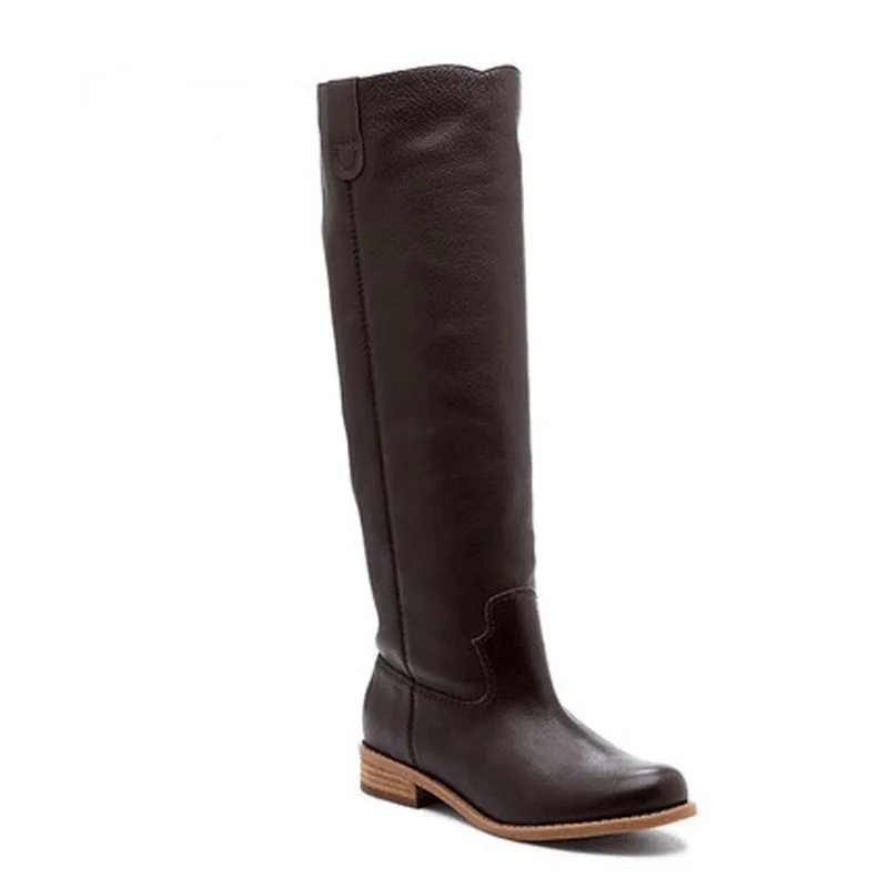 Сапоги до колена женские зимние сапоги высокие на молнии ботинки из