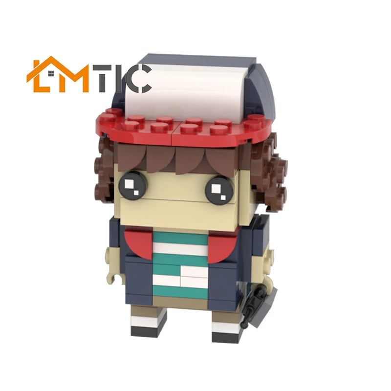 

MOC Stranger Brickheadz Thing Dustin Simulation Figure Model Building Blocks Diy 110pcs Toys Bricks Educational Xmas Gift Kids