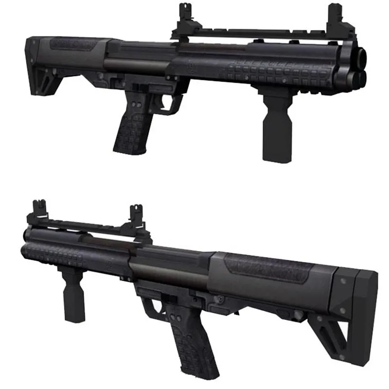 3D бумажная модель ружья Shotgun Kel Tec KSG ручной работы DIY Оружие Игрушка для