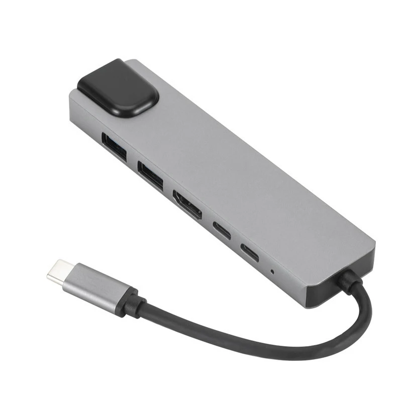 6 в 1 концентратор Usb Type C Hdmi 4K для Gigabit Ethernet Rj45 Lan адаптер Pro Thunderbolt зарядное