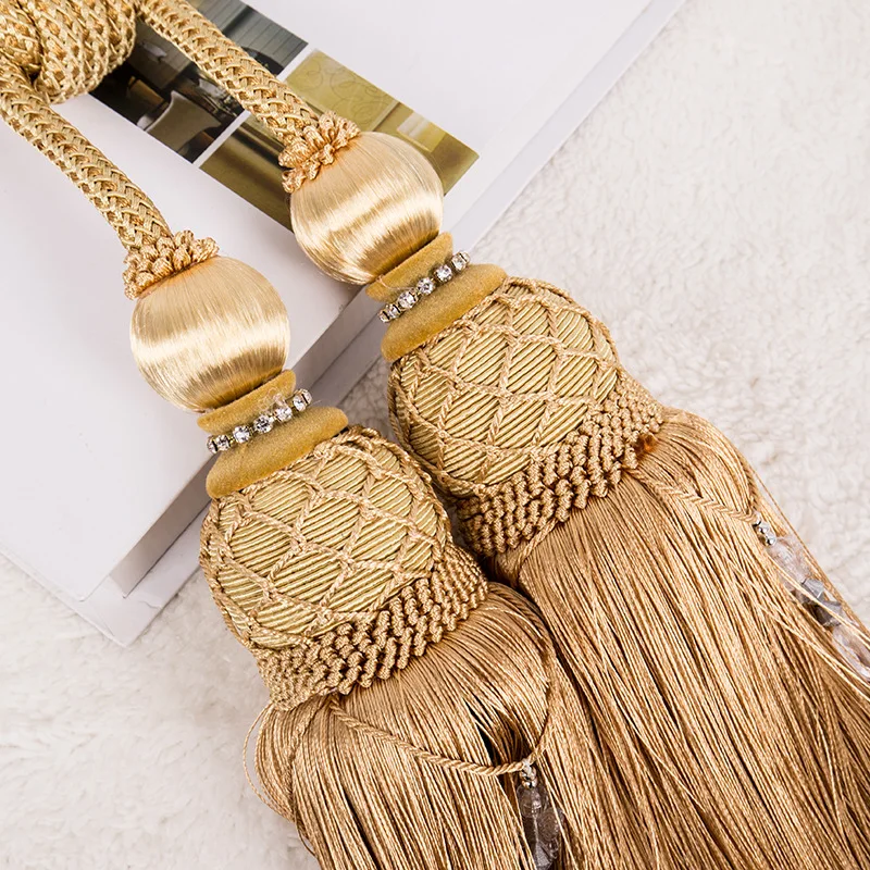 Изысканные декоративные ремни для штор подвесные с шариками и кисточками