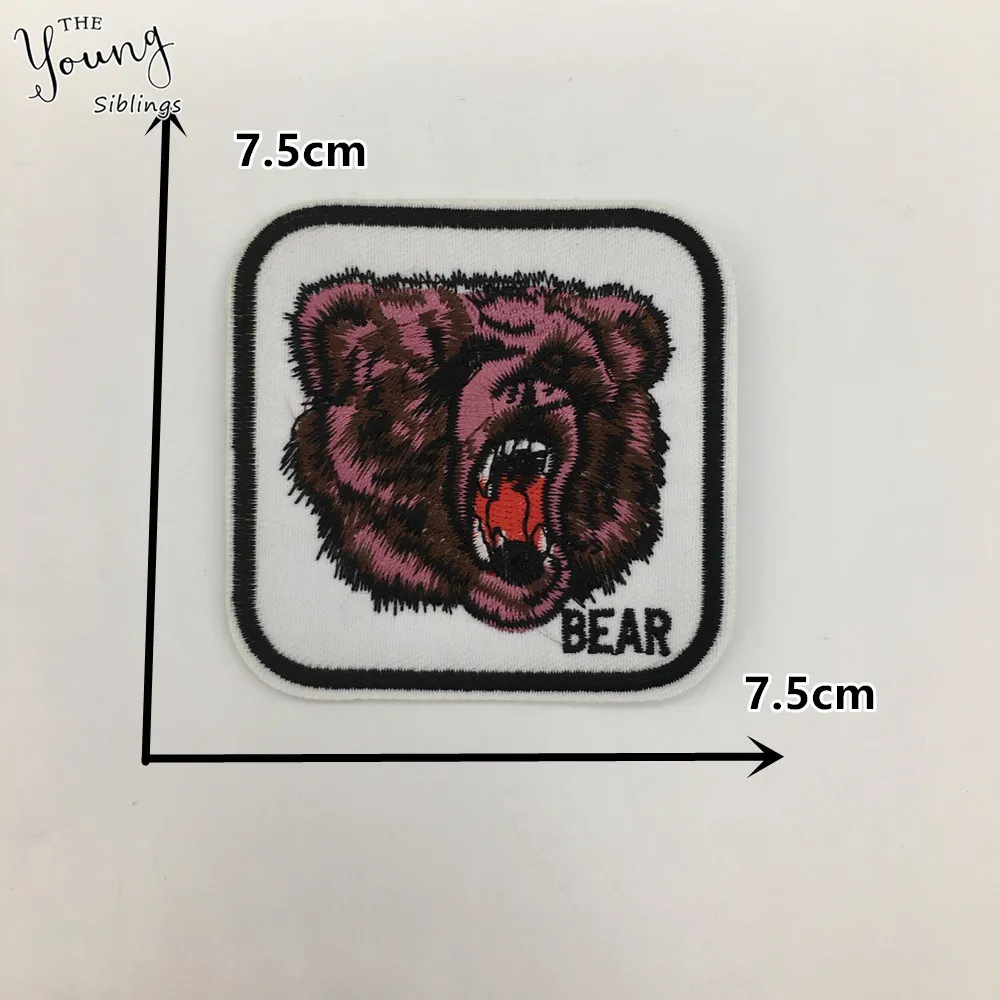 Новое поступление Детские клеящиеся нашивки с полосками для вышивки животных